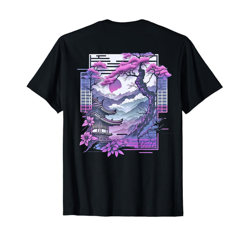 Vaporwave Japan City Landscape T-Shirt - Unique Graphic Men Women - T-Shirt, Sweatshirt, Hoodie
