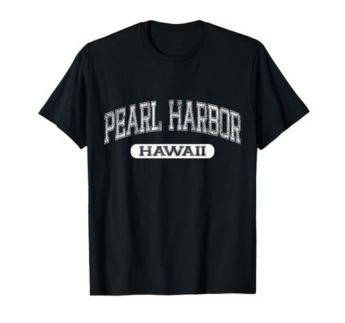 Pearl Harbor Hawaii Varsity Text T-Shirt - Unique Graphic Unisex - T-Shirt, Sweatshirt, Hoodie