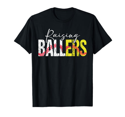 Baseball Player Raising Ballers Game T-Shirt - Streetwear Style for Adults - T-Shirt, Sweatshirt, Hoodie