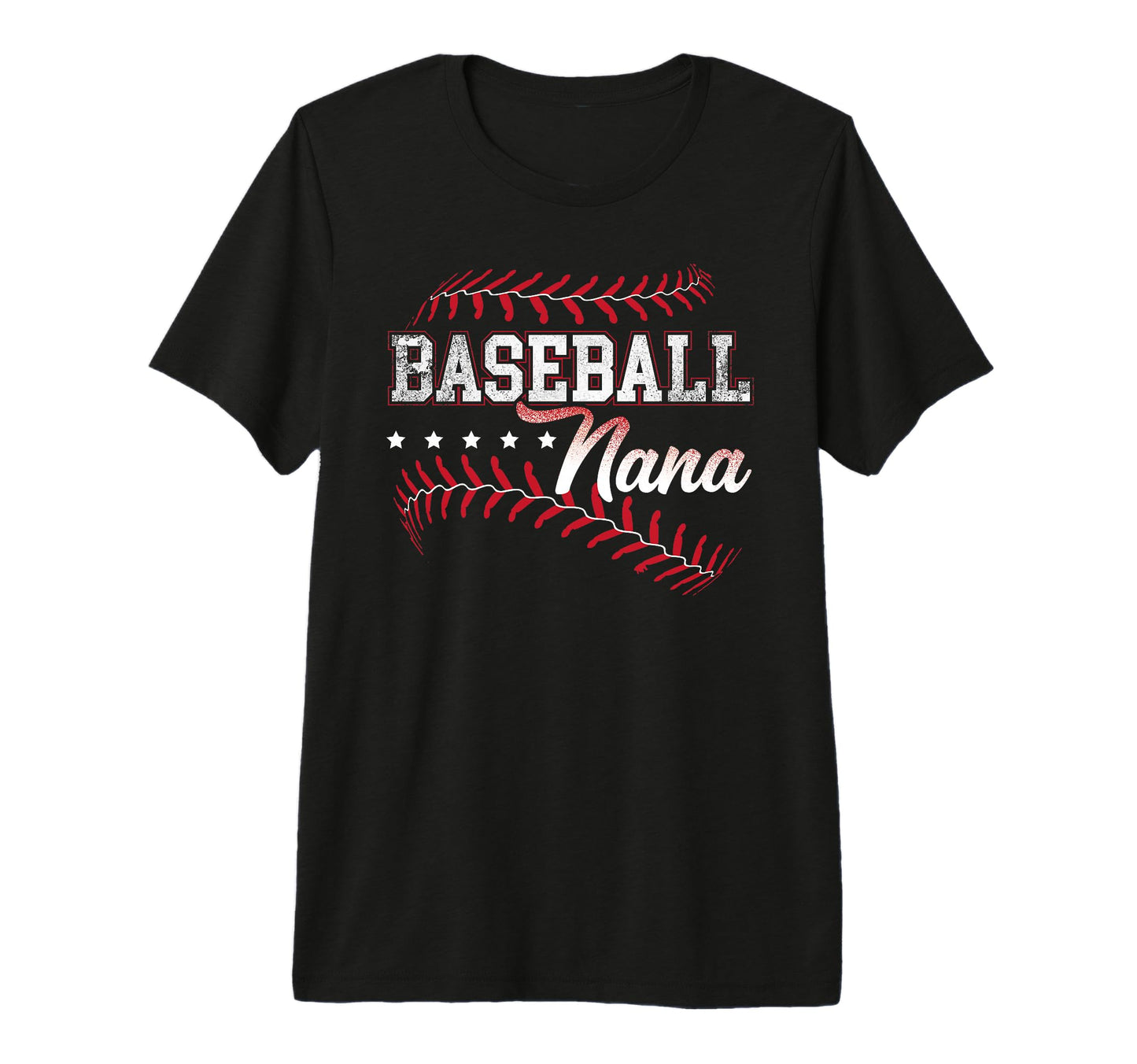 Baseball Nana Baseball Grandma Gift T-Shirt - Custom Art Print for Adults - T-Shirt, Sweatshirt, Hoodie