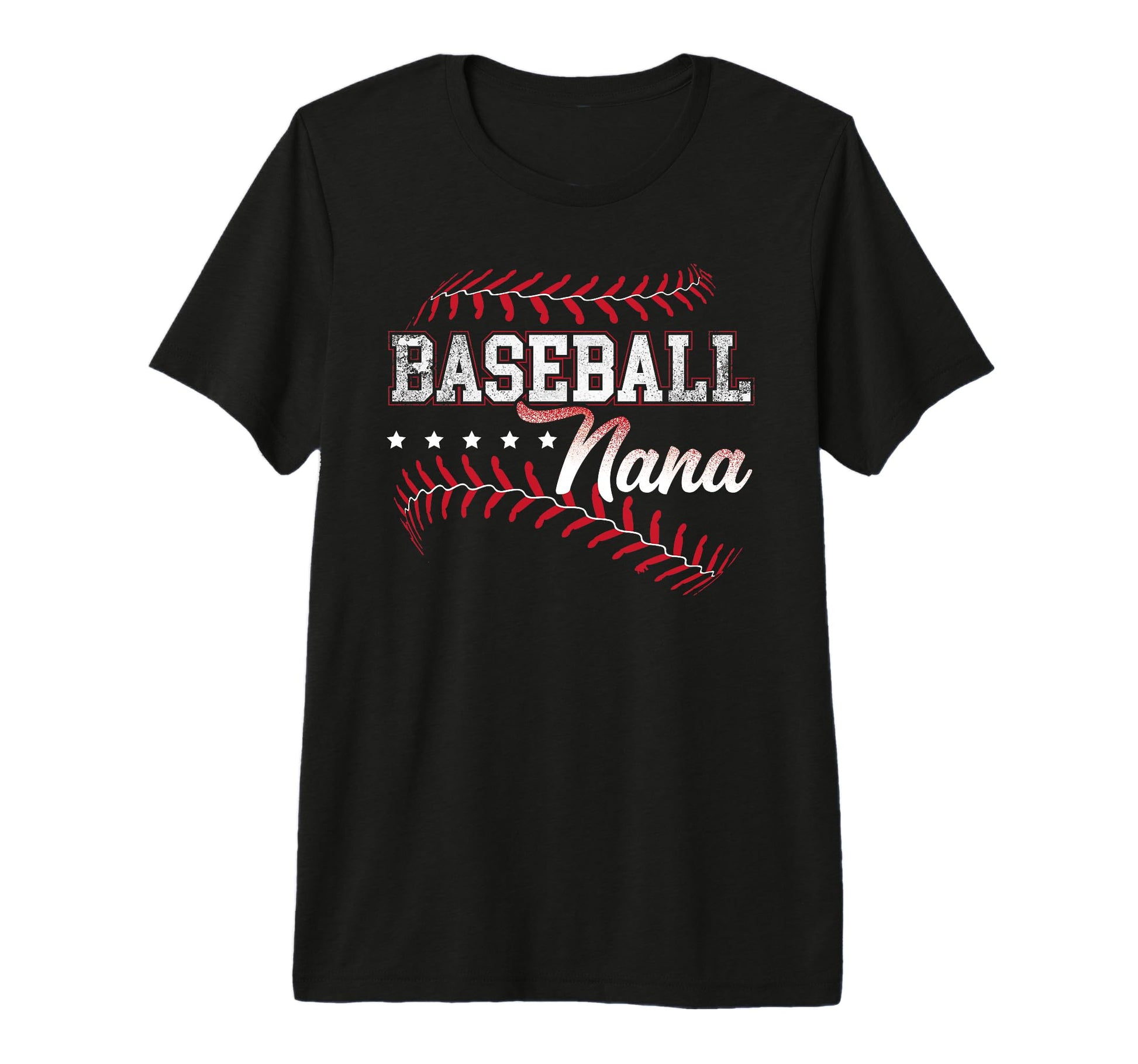 Baseball Nana Baseball Grandma Gift T-Shirt - Custom Art Print for Adults - T-Shirt, Sweatshirt, Hoodie