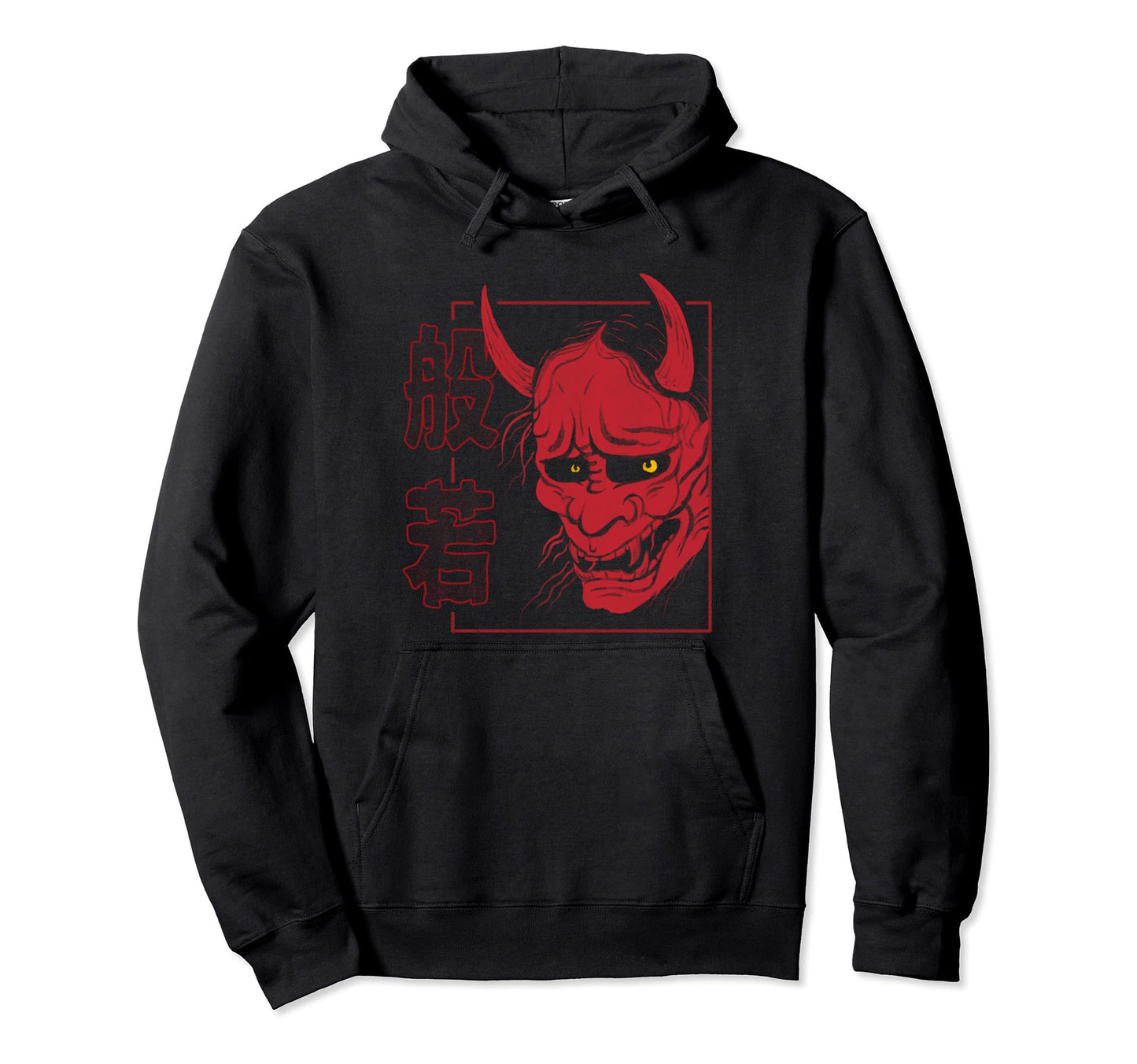 Japanese Hannya Mask Demon Or Oni Skull Hoodie - Novelty Apparel Men Women - T-Shirt, Sweatshirt, Hoodie