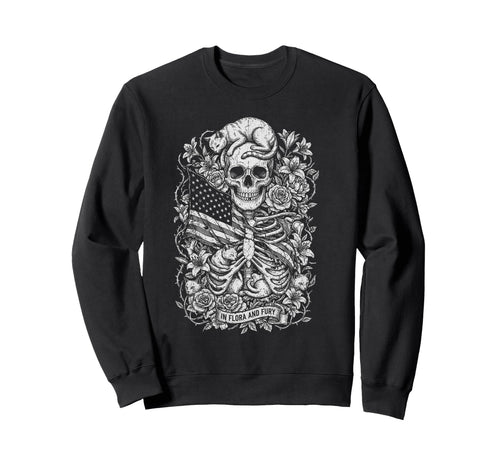 Skull Cat Skeleton Kitty Kitten Sweatshirt - Minimalist Print Unisex - T-Shirt, Sweatshirt, Hoodie