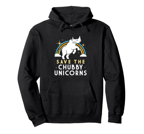 Save Chubby Unicorns Rainbow Gifts Hoodie - Minimalist Print Unisex - T-Shirt, Sweatshirt, Hoodie