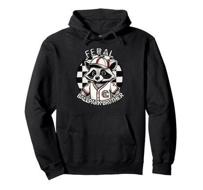 Raccoon And Scooter Feral Ballpark Hoodie - Fun Novelty Design Unisex - T-Shirt, Sweatshirt, Hoodie
