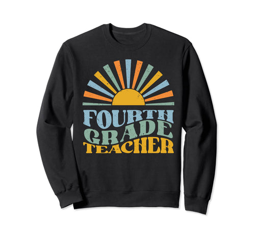 Fourth Grade Teacher Funny 4Th Grade Sweatshirt - Minimalist Print Unisex - T-Shirt, Sweatshirt, Hoodie