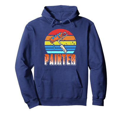 Paint Roller Rainbow Painter Pride Hoodie - Unique Graphic Men Women - T-Shirt, Sweatshirt, Hoodie