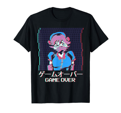 Japanese Vaporwave Anime Aesthetic Game T-Shirt - Minimalist Print Unisex - T-Shirt, Sweatshirt, Hoodie