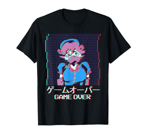 Japanese Vaporwave Anime Aesthetic Game T-Shirt - Minimalist Print Unisex - T-Shirt, Sweatshirt, Hoodie