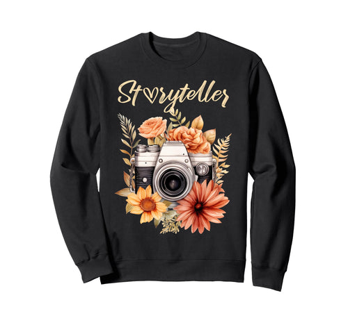 Photographer Storyteller Camera Sweatshirt - Minimalist Print Men Women - T-Shirt, Sweatshirt, Hoodie