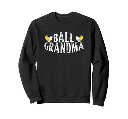 Funny Baseball Ball Grandma Sweatshirt - Fun Novelty Design Men Women - T-Shirt, Sweatshirt, Hoodie