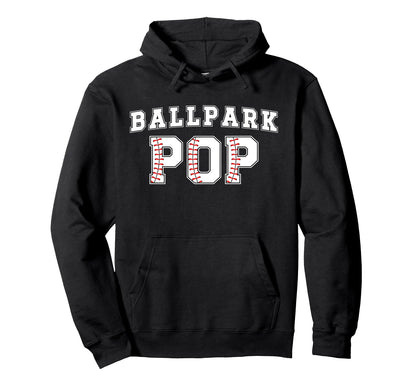 Ballpark Pop Baseball Pop Baseball Hoodie - Custom Art Print Men Women - T-Shirt, Sweatshirt, Hoodie