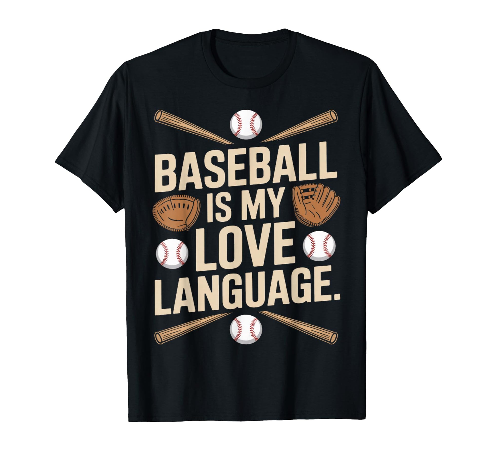I Love Baseball Is My Love Language T-Shirt - Minimalist Print Unisex - T-Shirt, Sweatshirt, Hoodie
