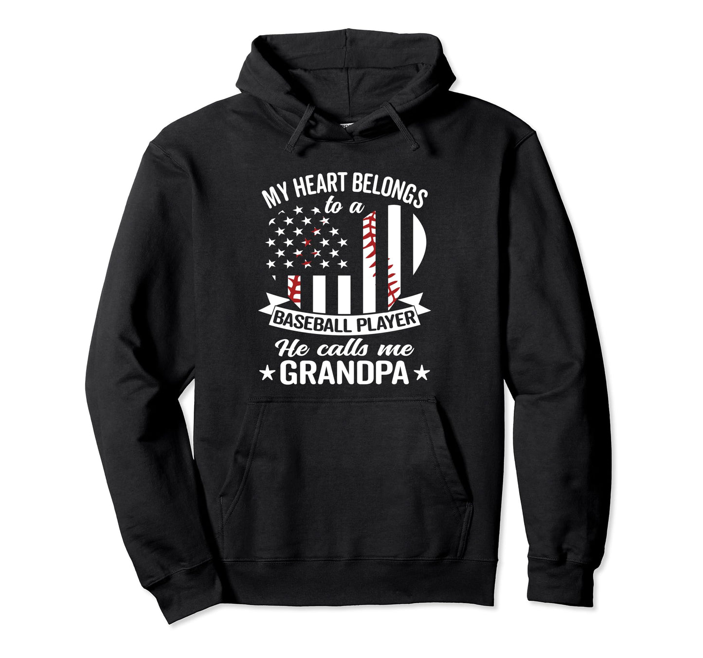 Baseball Grandpa Hoodie - Unique Graphic Men Women - T-Shirt, Sweatshirt, Hoodie