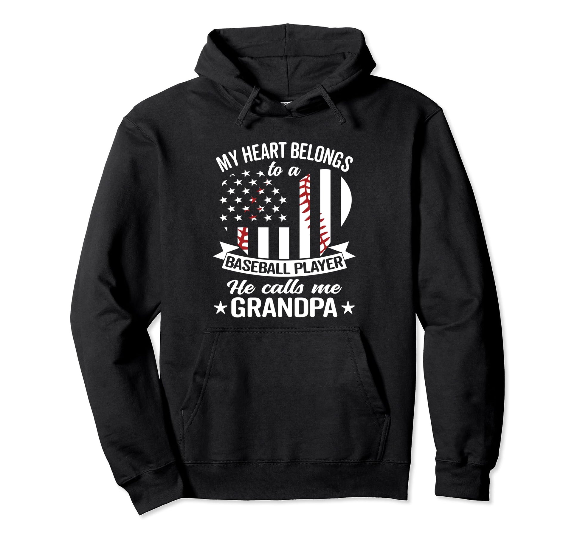 Baseball Grandpa Hoodie - Unique Graphic Men Women - T-Shirt, Sweatshirt, Hoodie