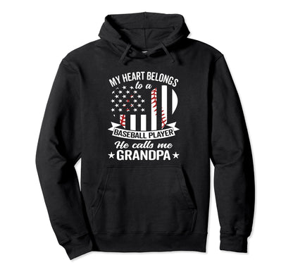Baseball Grandpa Hoodie - Unique Graphic Men Women - T-Shirt, Sweatshirt, Hoodie