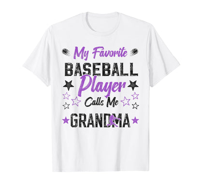 My Favorite Baseball Player Calls Me T-Shirt - Graphic Print Unisex - T-Shirt, Sweatshirt, Hoodie