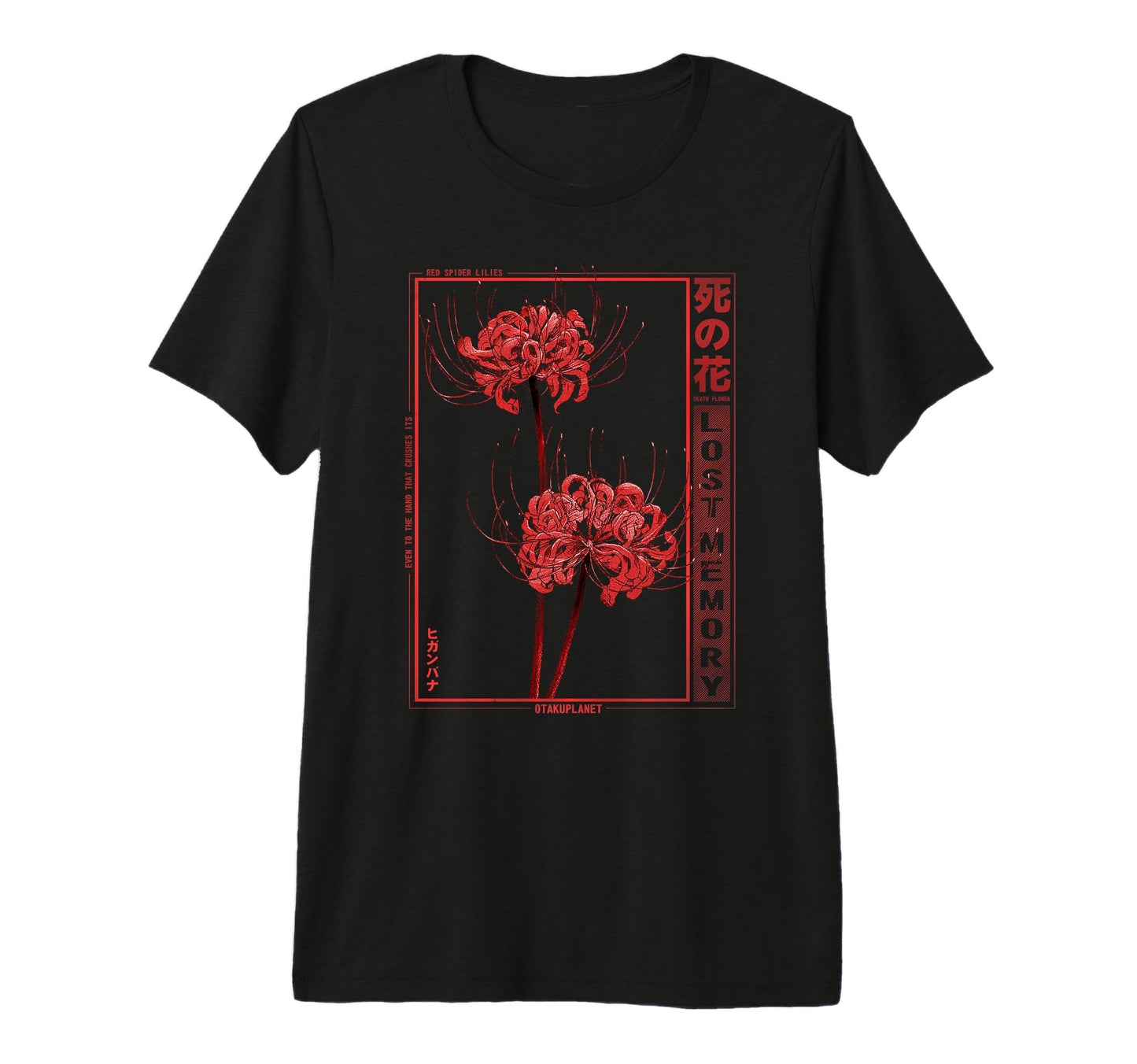 Japanese Spider Lily Soft Grunge T-Shirt - Fun Novelty Design Men Women - T-Shirt, Sweatshirt, Hoodie