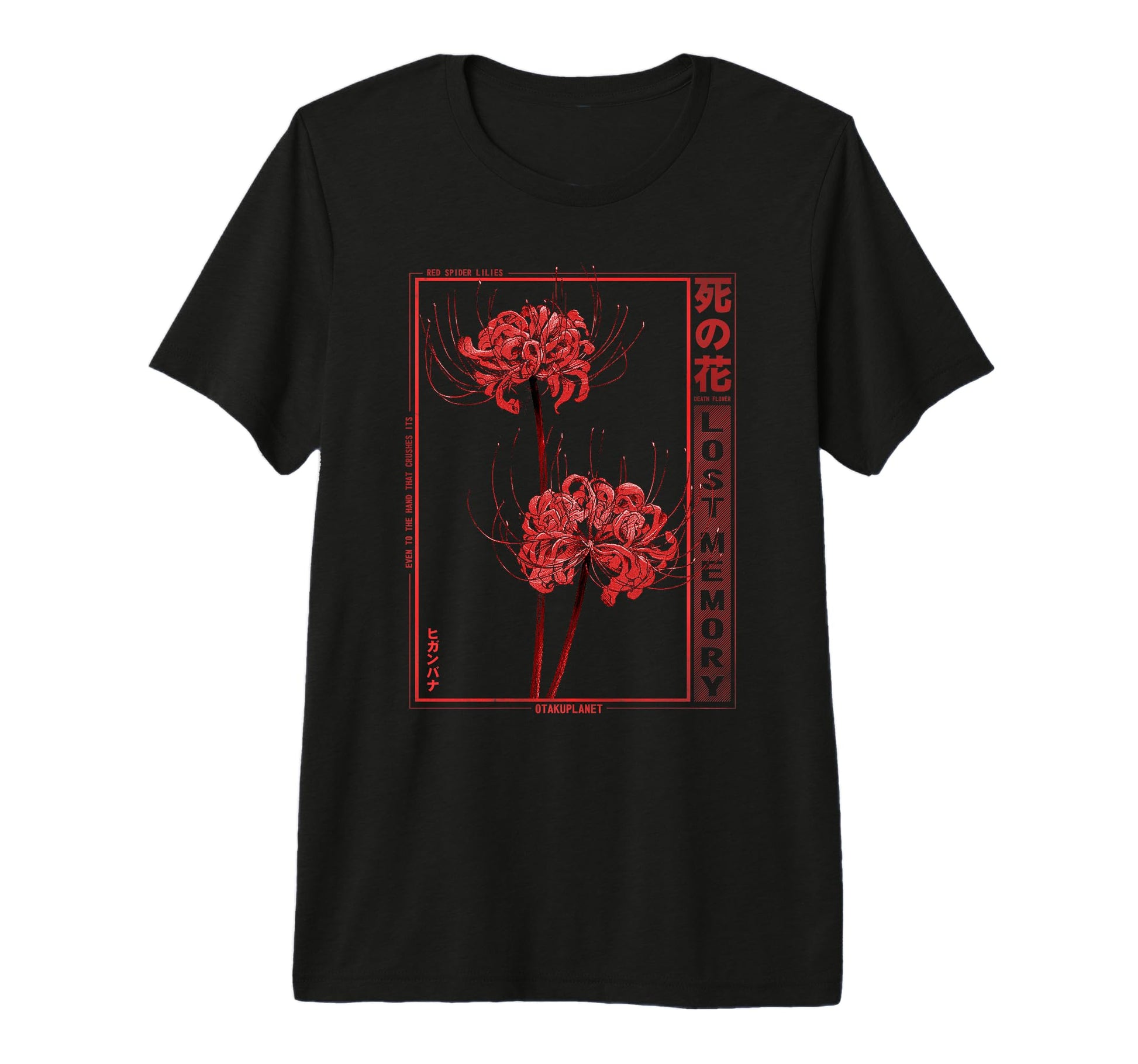 Japanese Spider Lily Soft Grunge T-Shirt - Fun Novelty Design Men Women - T-Shirt, Sweatshirt, Hoodie