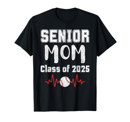 Senior Mom Class 2025 School T-Shirt - Aesthetic Graphic Men Women - T-Shirt, Sweatshirt, Hoodie