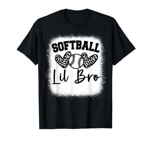Personalized Baseball Heart Lil Bro T-Shirt - Graphic Print for Adults - T-Shirt, Sweatshirt, Hoodie