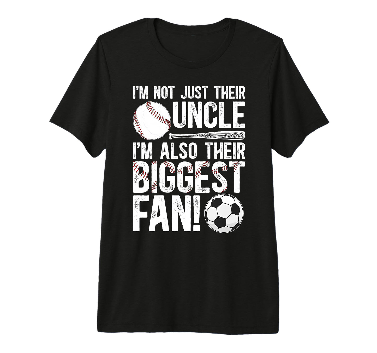 Mens Their Biggest Fan Baseball T-Shirt - Aesthetic Graphic for Adults - T-Shirt, Sweatshirt, Hoodie