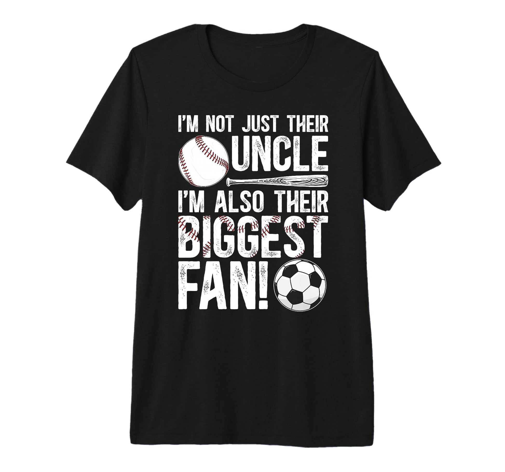 Mens Their Biggest Fan Baseball T-Shirt - Aesthetic Graphic for Adults - T-Shirt, Sweatshirt, Hoodie
