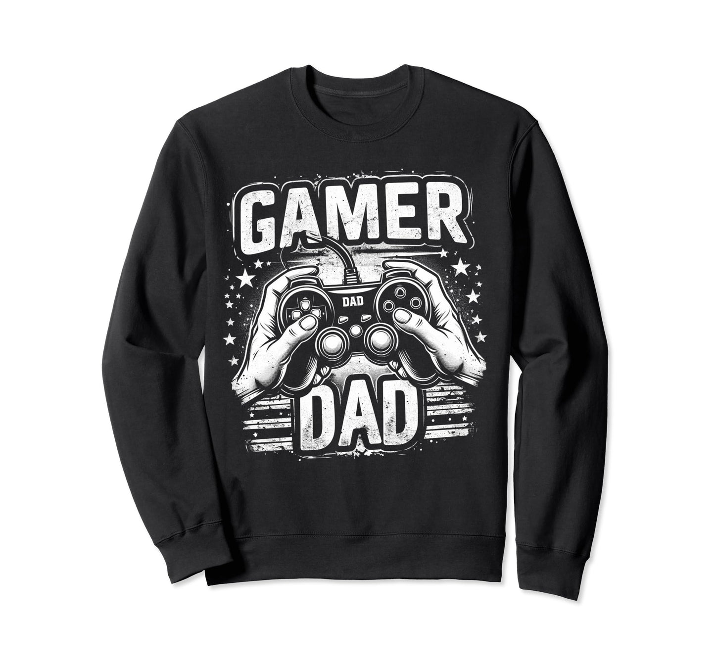 Gamer Dad Game Controller Gaming Sweatshirt - Minimalist Print for Adults - T-Shirt, Sweatshirt, Hoodie