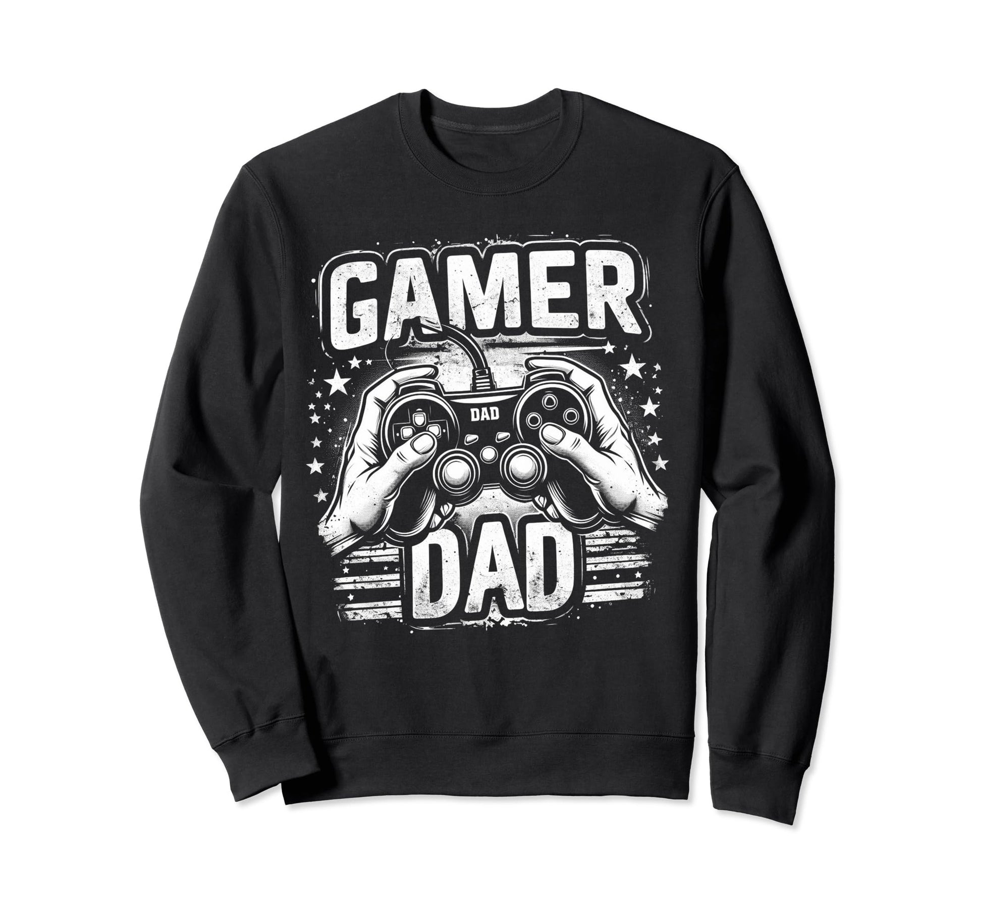 Gamer Dad Game Controller Gaming Sweatshirt - Minimalist Print for Adults - T-Shirt, Sweatshirt, Hoodie