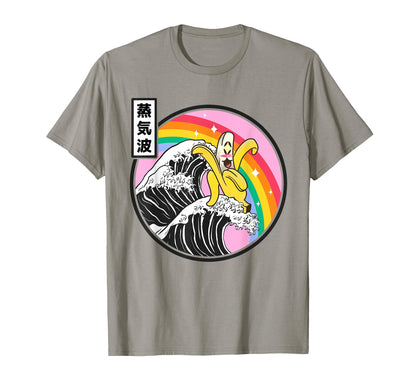 Japanese Banana Great Wave Kawaii T-Shirt - Aesthetic Graphic Unisex - T-Shirt, Sweatshirt, Hoodie