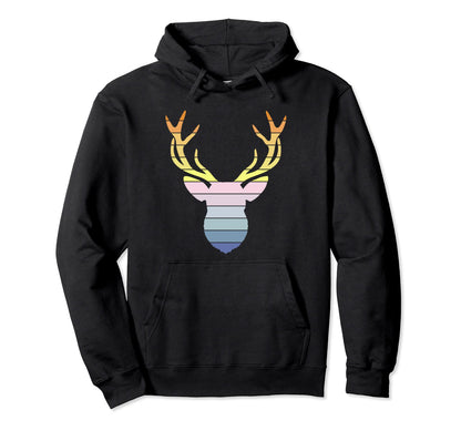 Vaporwave Aesthetic Deer Hunting Hoodie - Custom Art Print for Adults - T-Shirt, Sweatshirt, Hoodie