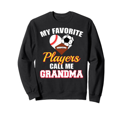 My Favorite Players Baseball Sweatshirt - Casual Everyday Wear for Adults - T-Shirt, Sweatshirt, Hoodie