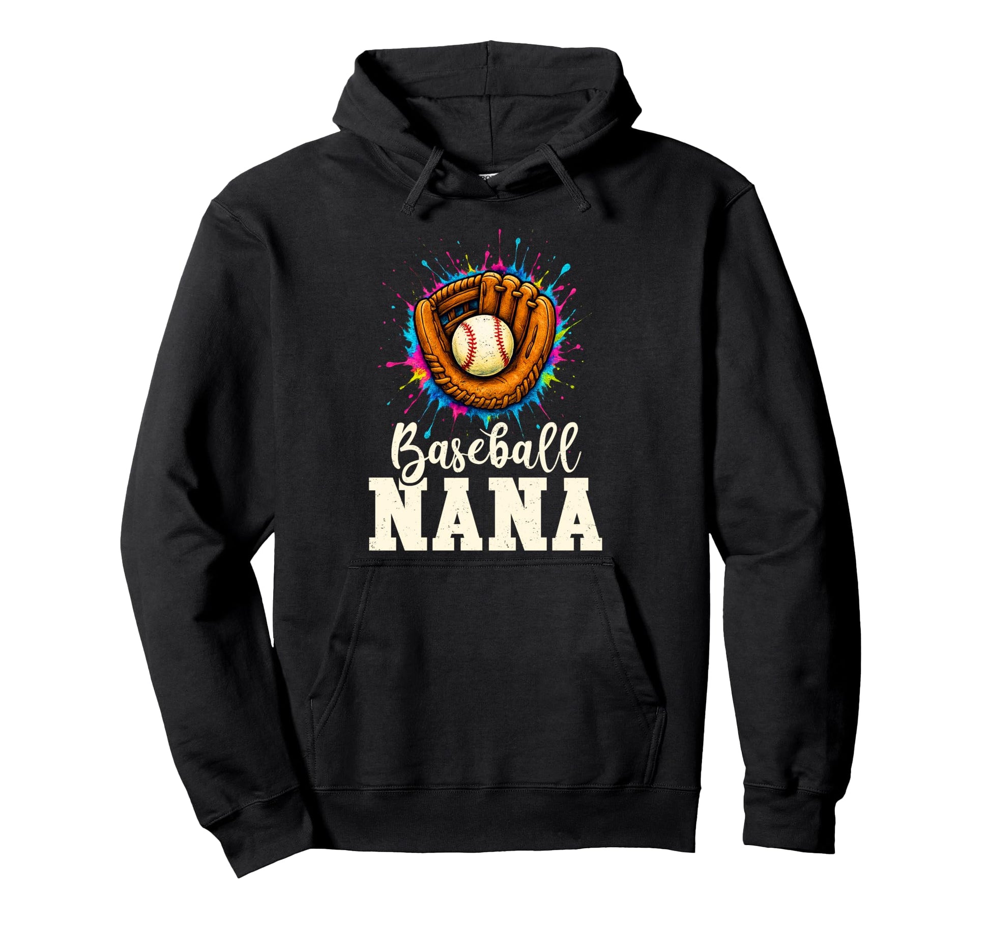 Baseball Nana Baseball Player Grandma Hoodie - Custom Art Print for Adults - T-Shirt, Sweatshirt, Hoodie