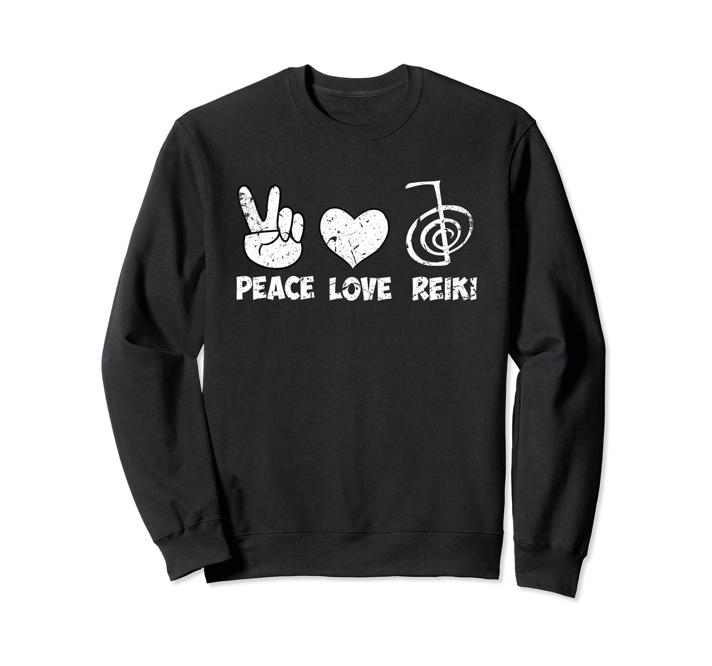 Riki Gift Or Healing Peace Love Reiki Sweatshirt - Graphic Print for Adults - T-Shirt, Sweatshirt, Hoodie