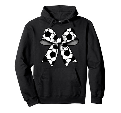Soccer Coquette Bow Funny Soccer Mom Hoodie - Trendy Graphic Men Women - T-Shirt, Sweatshirt, Hoodie