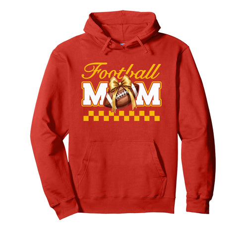 Game Day Red Yellow Croquette Bow Hoodie - Fun Novelty Design Unisex - T-Shirt, Sweatshirt, Hoodie