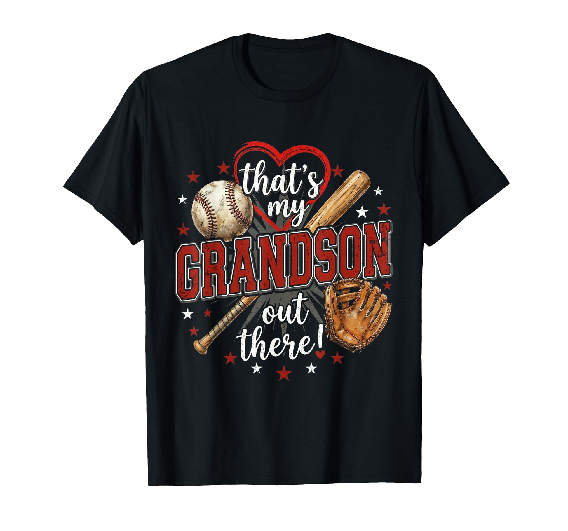 Thats My Grandson Out There Baseball T-Shirt - Minimalist Print Unisex - T-Shirt, Sweatshirt, Hoodie