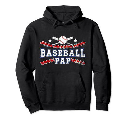 Baseball Pap Best Grandpa Pap Baseball Hoodie - Unique Graphic for Adults - T-Shirt, Sweatshirt, Hoodie