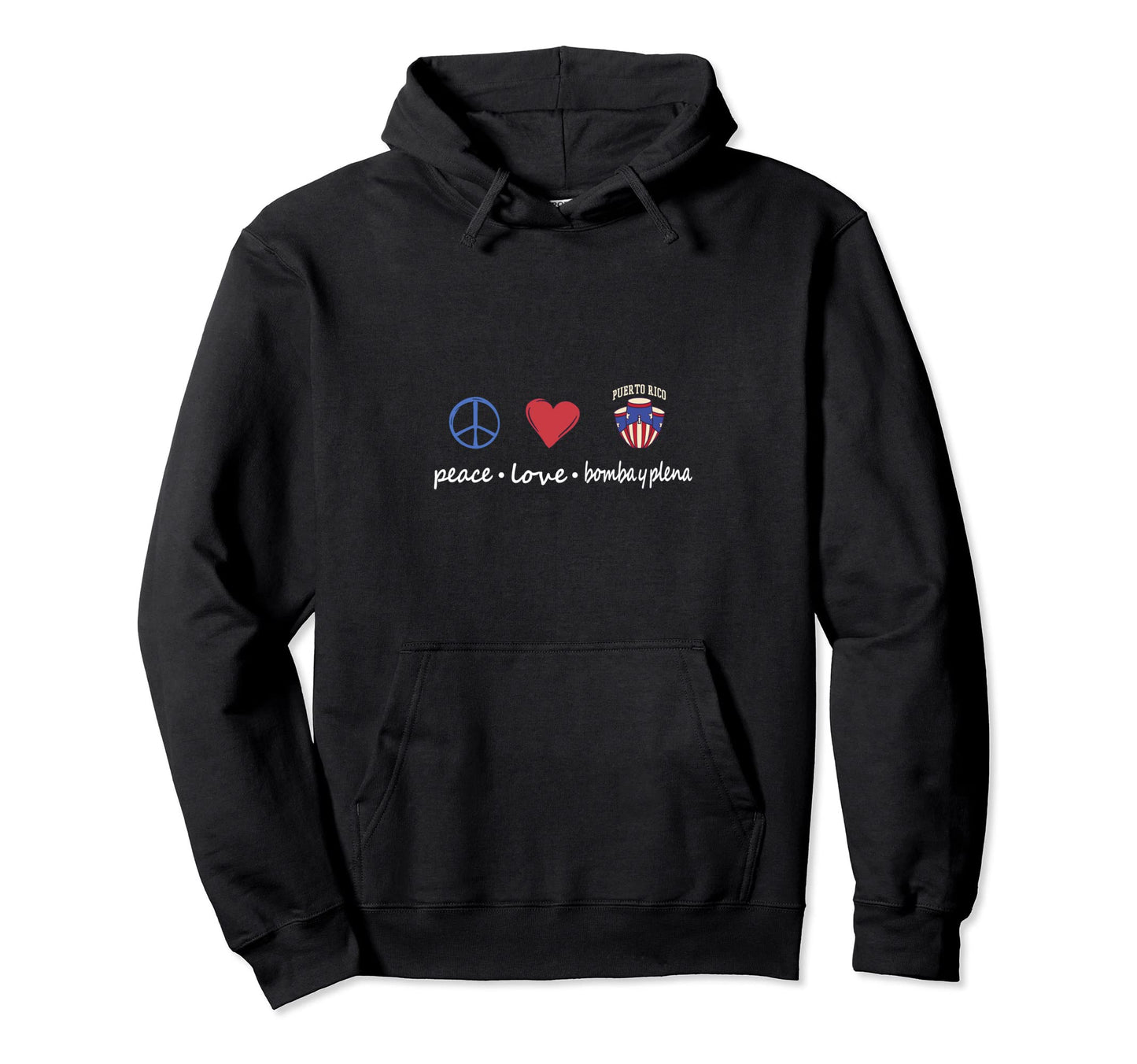 Puerto Rico Bomba Y Plena Boricua Hoodie - Streetwear Style for Adults - T-Shirt, Sweatshirt, Hoodie