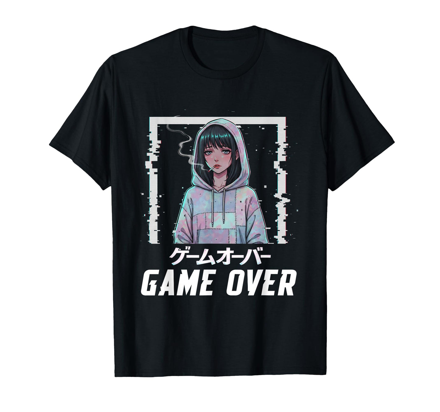 Sad Anime Indie Old Aesthetic Lofi T-Shirt - Fun Novelty Design Men Women - T-Shirt, Sweatshirt, Hoodie