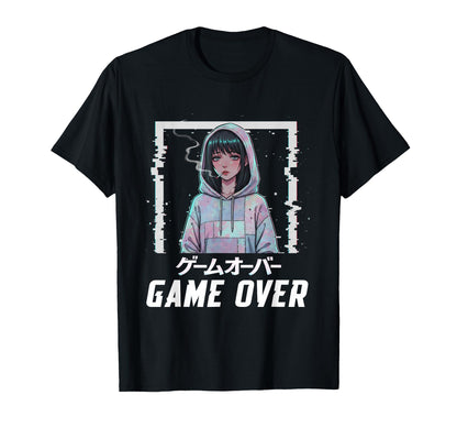Sad Anime Indie Old Aesthetic Lofi T-Shirt - Fun Novelty Design Men Women - T-Shirt, Sweatshirt, Hoodie