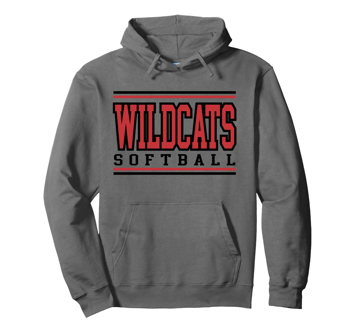 Wildcats Softball Mom Game Day Sports Hoodie - Novelty Apparel for Adults - T-Shirt, Sweatshirt, Hoodie