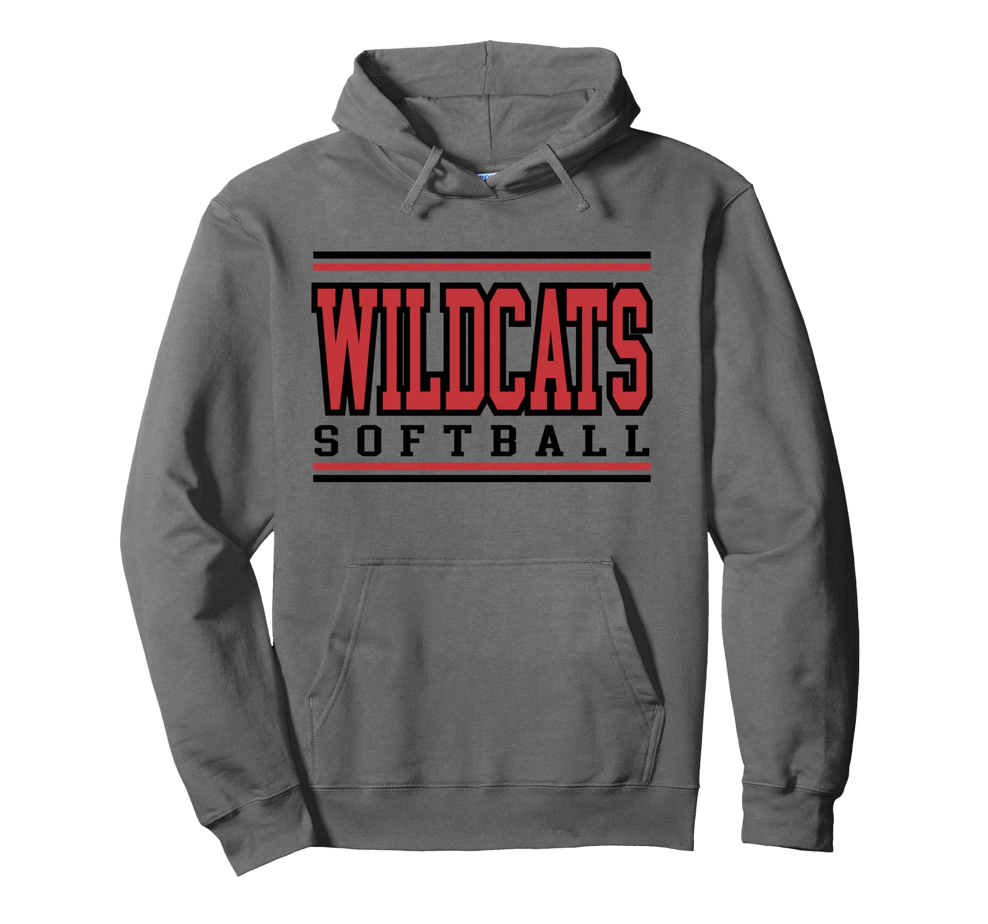 Wildcats Softball Mom Game Day Sports Hoodie - Novelty Apparel for Adults - T-Shirt, Sweatshirt, Hoodie