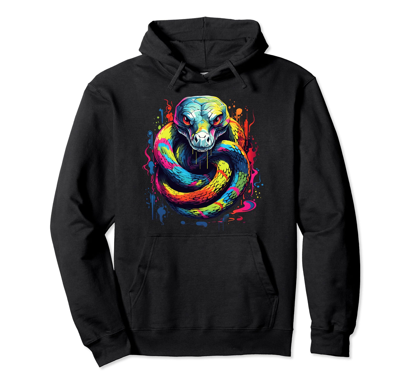 Rainbow Boa Snake Hoodie - Casual Everyday Wear Men Women - T-Shirt, Sweatshirt, Hoodie