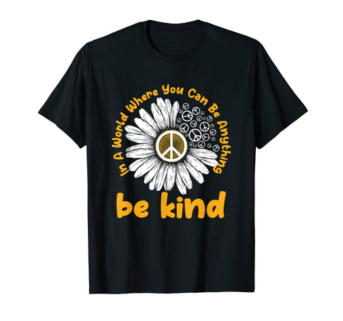 Flower And Peace Symbol And Hippie Sweatshirt - Graphic Print for Adults - T-Shirt, Sweatshirt, Hoodie