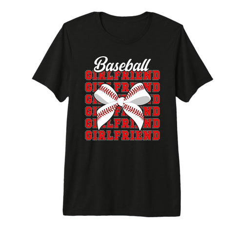 Baseball Girlfriend Coquette Baseball T-Shirt - Custom Art Print Men Women - T-Shirt, Sweatshirt, Hoodie