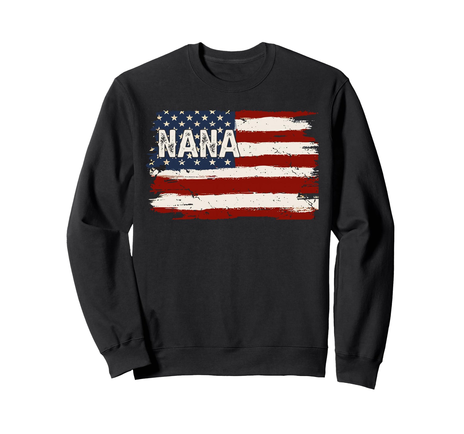 Nana American Flag Patriotic Mothers Sweatshirt - Aesthetic Graphic Unisex - T-Shirt, Sweatshirt, Hoodie