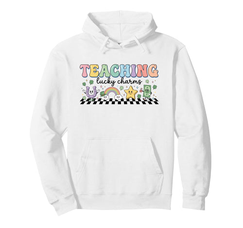 Teaching Lucky Charms St Patricks Day Hoodie - Minimalist Print Unisex - T-Shirt, Sweatshirt, Hoodie