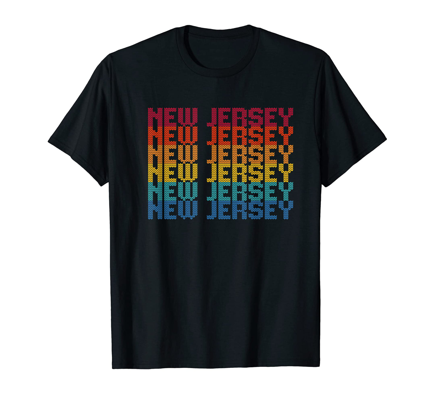 New Jersey Nj Rainbow T-Shirt - Unique Graphic for Adults - T-Shirt, Sweatshirt, Hoodie