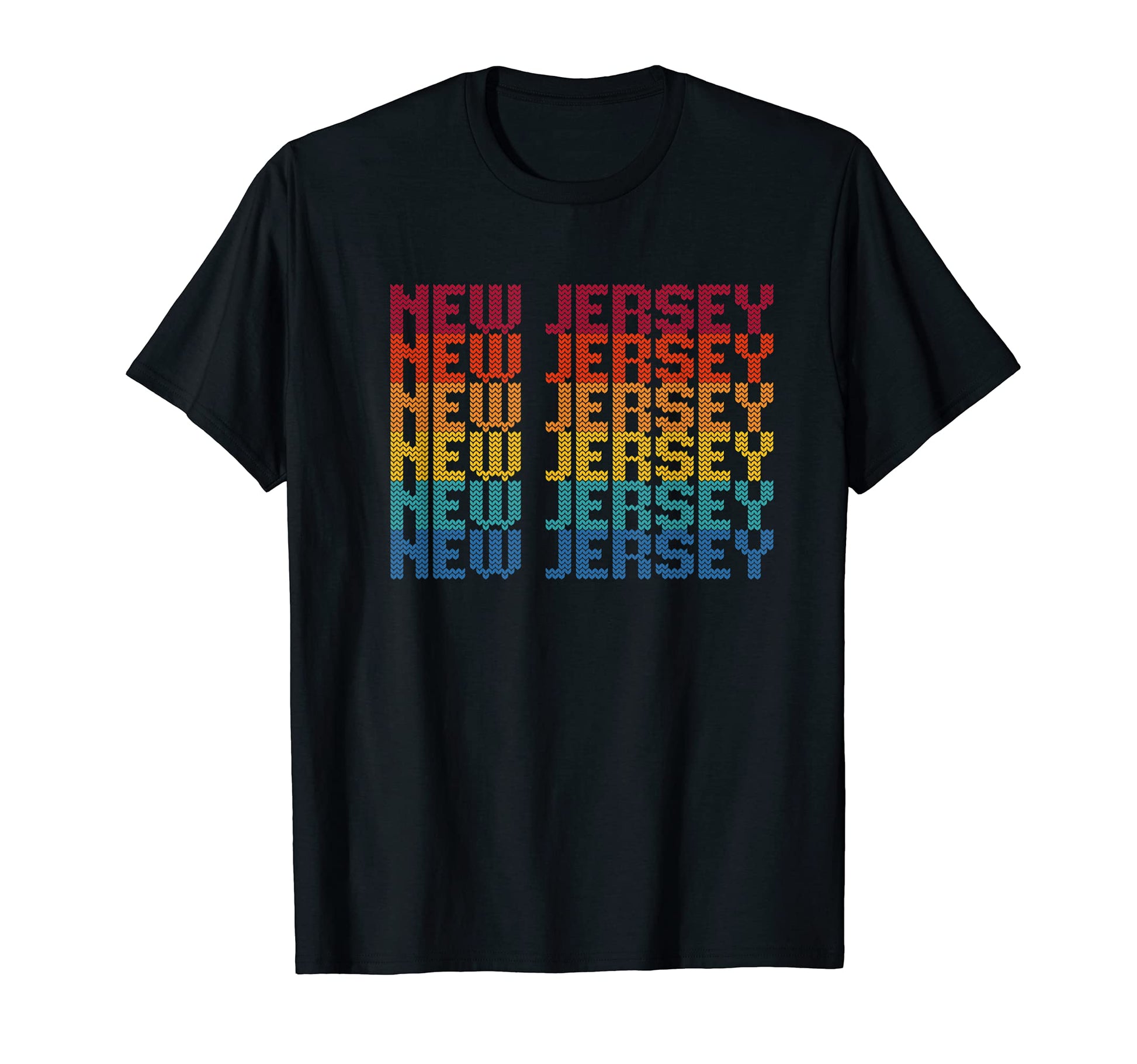 New Jersey Nj Rainbow T-Shirt - Minimalist Print for Adults - T-Shirt, Sweatshirt, Hoodie